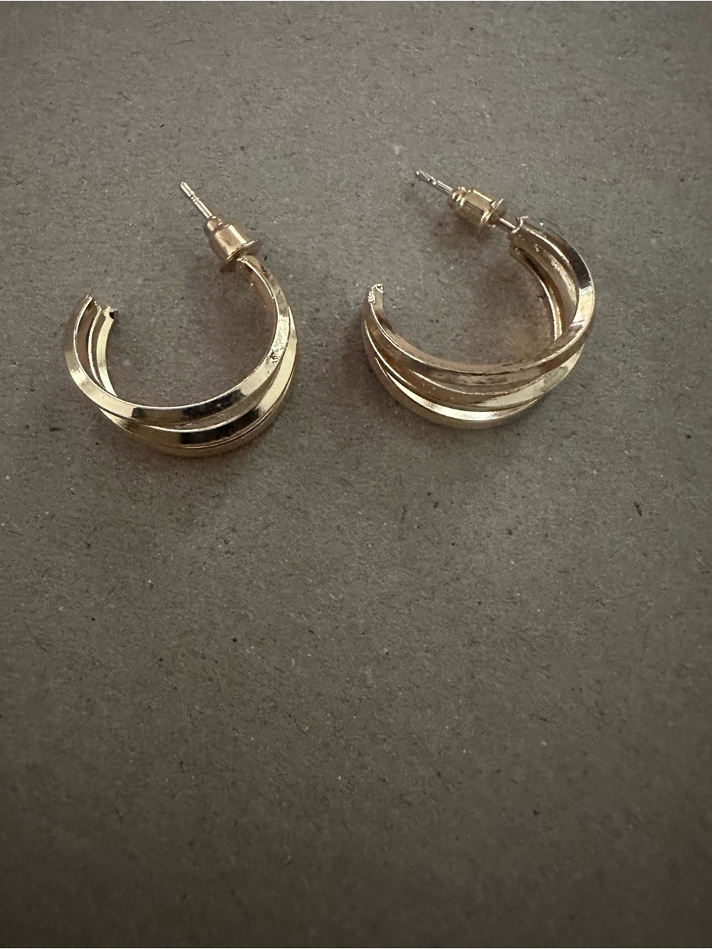 Gold-Tone Layered Hoop Earrings - Women Jewelry